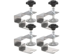Grampos De Aço Inoxidável Beaupretty Para Armários, Conjunto De 4 Peças, Ampla Área De Fixação Para Instalação Rápida E