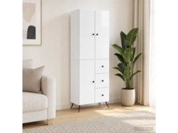 Vidaxl Conjunto De Gabinete 2 Unid. Branco Brilhante