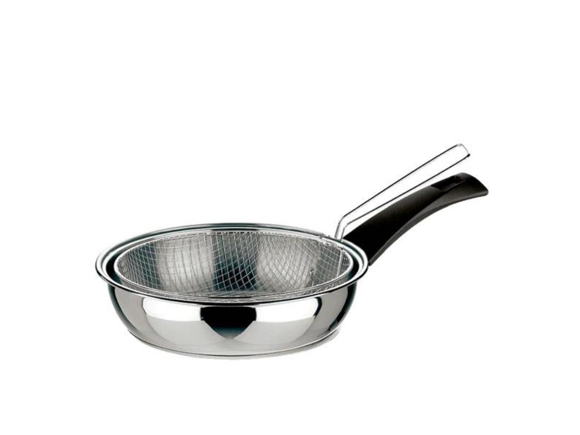 Sarten freidora + cestillo inoxidable 24 cm