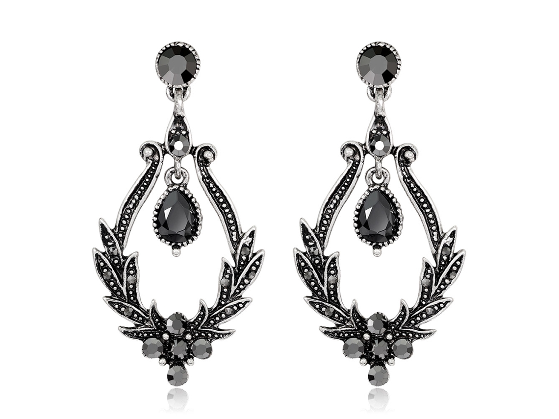 Brincos Com Pingente Acessório Fashion Decoração Com Cristais