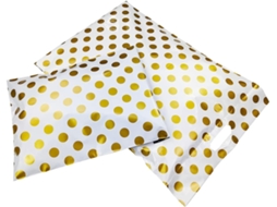 Pochette Envoie Colis Vinted 100 Pcs Golden Dots Handy Courier Sac Envelopes Impressos Em Polimorège Com Sacos