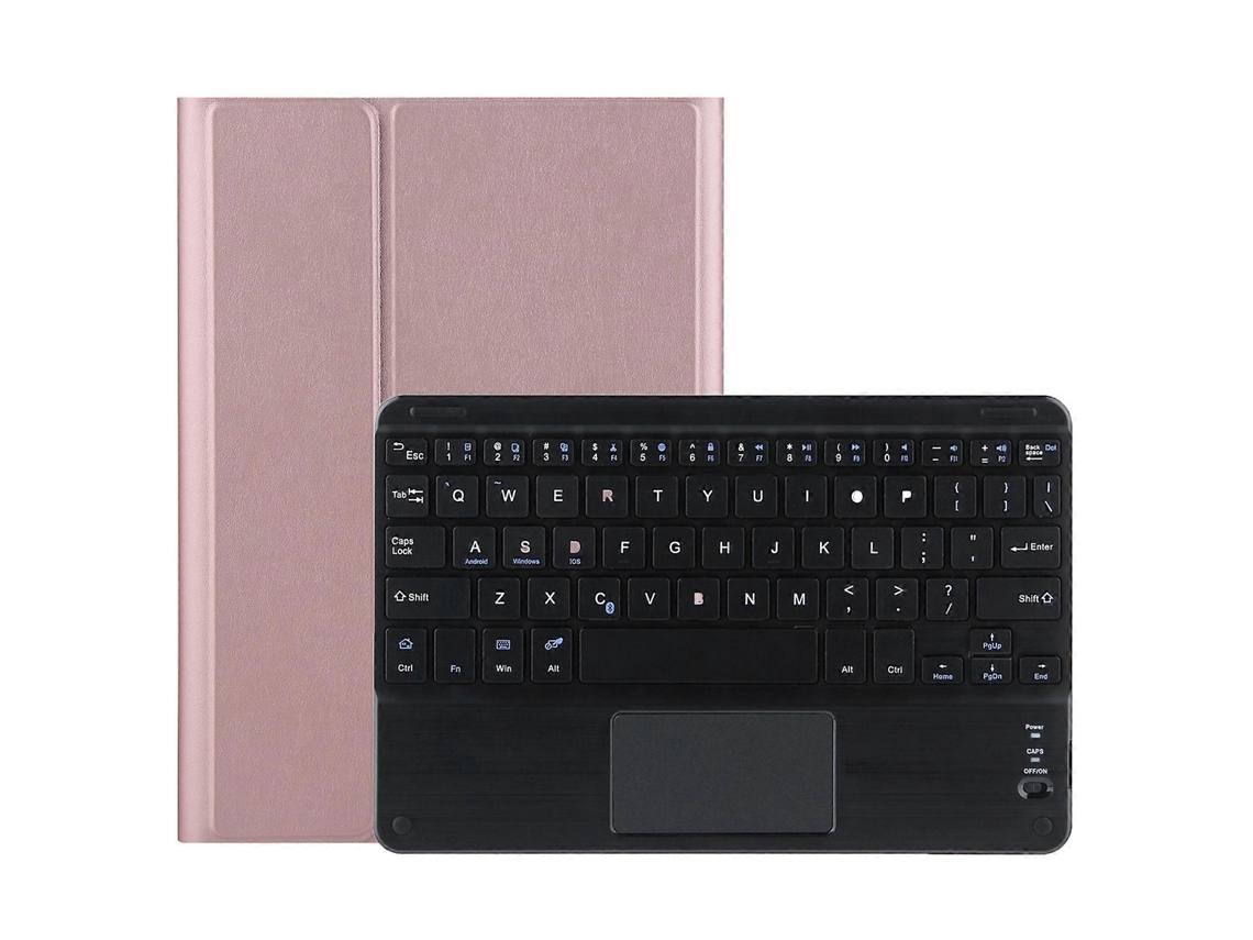Teclado Bluetooth Removível 2 Em 1 M10-c + Capa De Couro Para Tablet Com Touchpad E Suporte Para Lenovo Tab M10 Tb-x505x