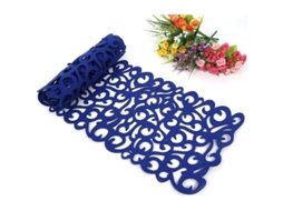 Runner de mesa Nova Line de feltro azul royal, 102x29cm | S/MARCA