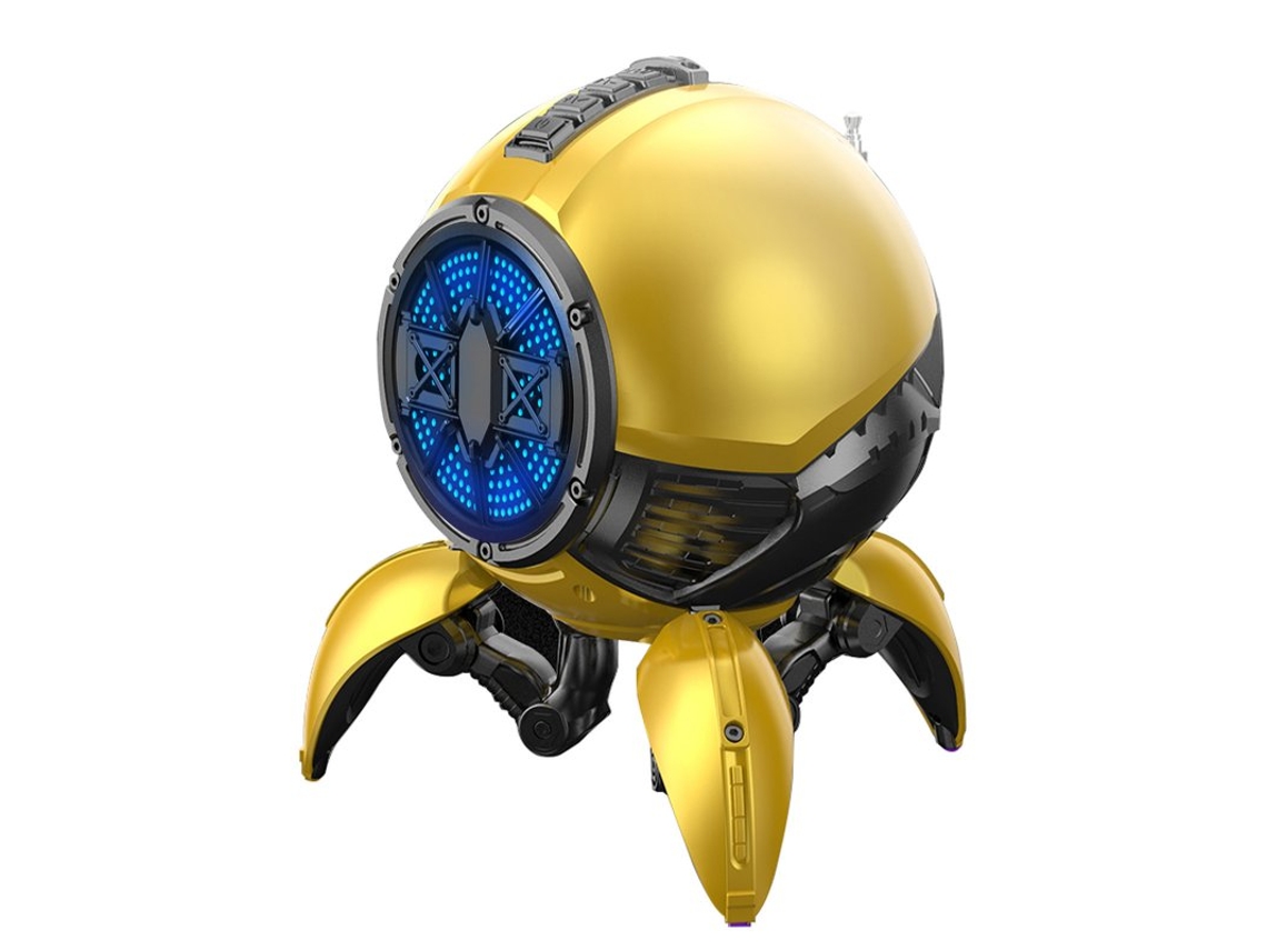 Coluna Bluetooth As21 Sem Fio Subwoofer Rádio Doméstico Telefone Celular Portátil Placa de Computador U Disk Reprodutor de Áudio Amarelo