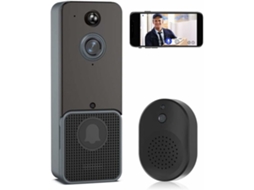 Campainha Inteligente para Casa Campainha de Vídeo Inteligente com Controle Remoto Sem Fio, Visão Noturna Hd e Wi Fi. Brilvibera_ozo