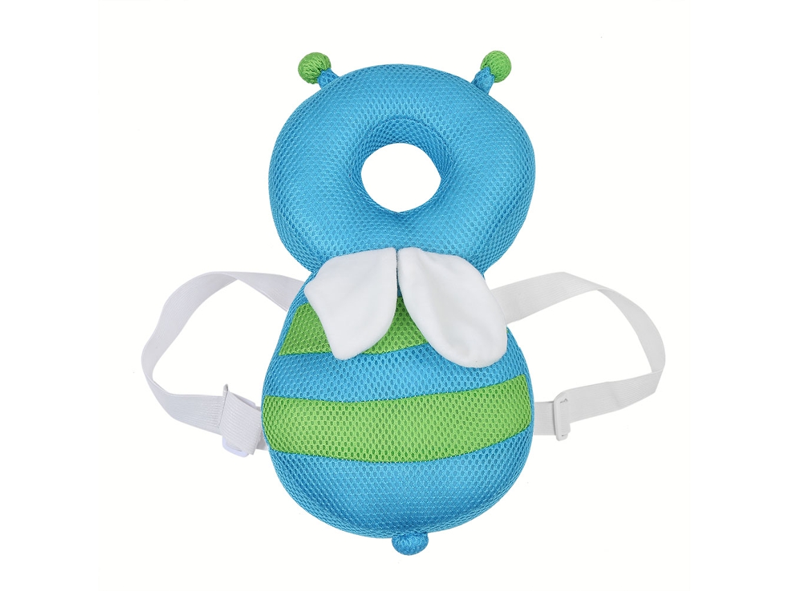 Primerox travesseiro de Proteção para Cabeça de Bebê Estilo Cartoon Abelha Azul Grande