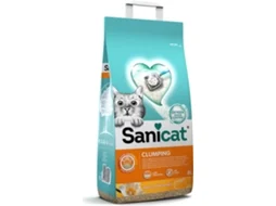 Areia Absorvente Aglomerante para Gato SANICAT Baunilha e Tangerina (8L)