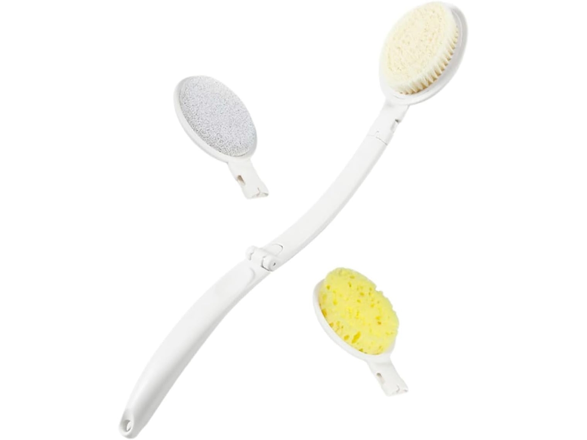 Lurelia Escova Para Costas Para Duche, Cabo Longo, Pega Ergonómica E Com Argola, Rotina Spa Leve