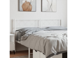 Cabecero de metal blanco de 120 cm