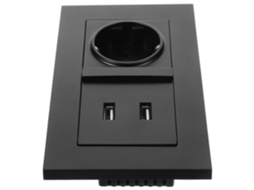 Tomada de Parede Usb Dupla, Padrão Europeu de Dois Pinos, para Carregamento Rápido de Telefones e SFUSHOS