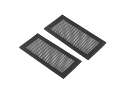 Primerox 2 Tampas Protetoras de Silicone para Bebê, Tampas de Ventilação Seguras para Chão de Casa Preto