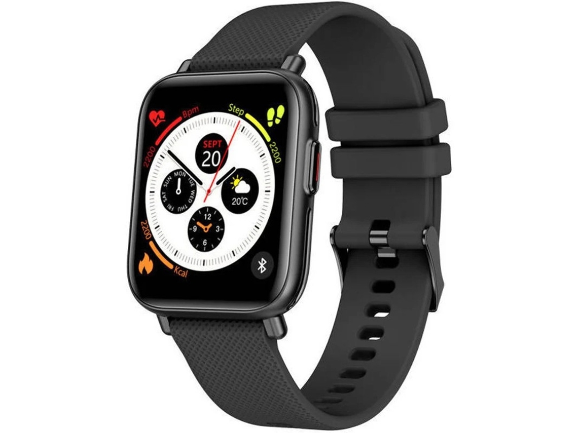Smartwatch 1.69 Silicone Quadrado Multi Esportivo Pedômetro Frequência Cardíaca Pressão Arterial Oxigênio GPS Estresse Temperatura Corporal Bestvite