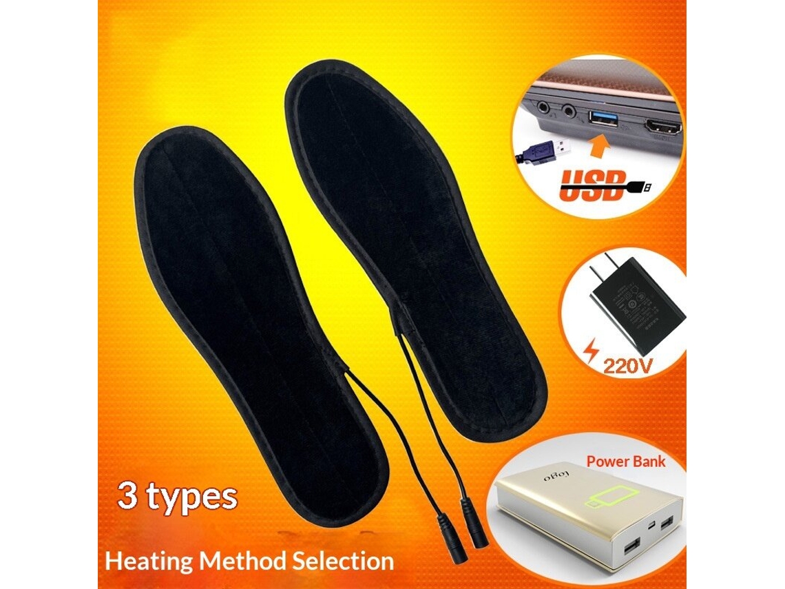 Tengoo Palmilhas Aquecidas Usb Recortáveis Laváveis Inverno 3 Modos Aquecimento Motociclismo Ciclismo Esqui Caminhadas