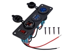 4 em 1 Carga Rápida 3 0 Do Soquete Do Isqueiro com O Soquete Duplo Do Usb para O Carro ALLINLESS