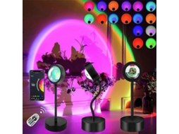 Lurelia Tuya Smart Sunset Lamp Night Light Projetor Life App Comando Remoto Luzes Led Decoração De Quarto Fotografia Presente De Aniversário