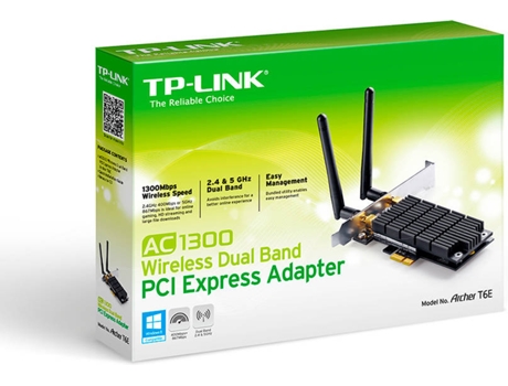 Placa de Rede TP-LINK AC1300 PCI Express Archer T6E — 1300 Mbps