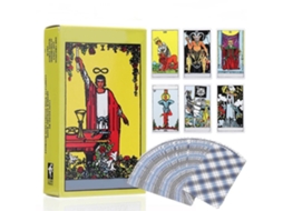 Business baralho de Tarot Clássico em Inglês com Guia 78 Cartas para Iniciantes Portátil Viagem