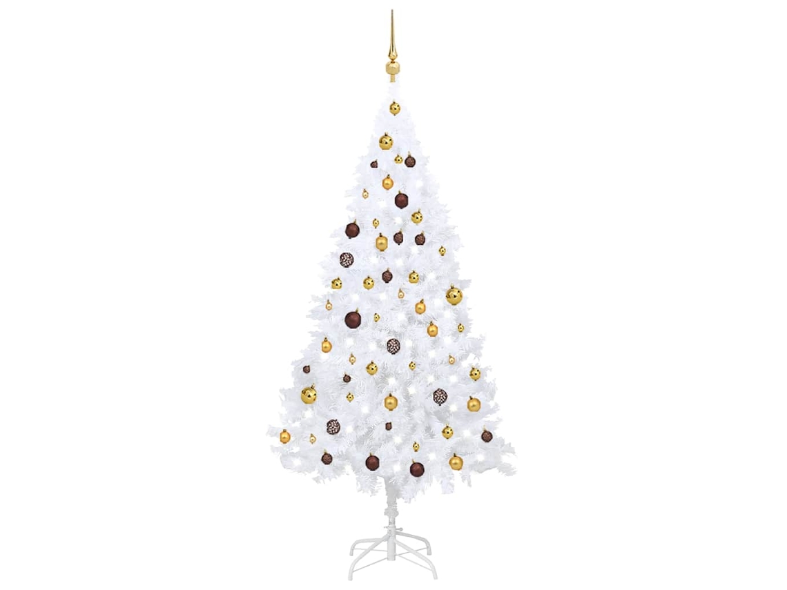 Artificial Christmas Tree, Artificial Christmas Trees Vidaxl Branco Pvc (180 Cm)