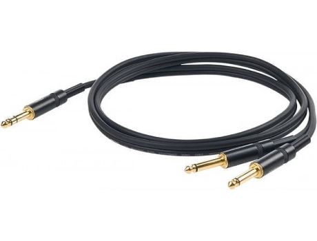 Cabo de Áudio PROEL (Jack 6.3mm - 3 m - Preto)