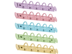 Conjunto De 5 Argolas Metálicas Para Fichários, Resistentes E Coloridas, Ideais Para Organizar Cader Gokoco