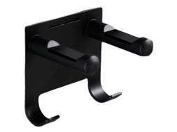 Suporte Universal Para Secador De Cabelo, Fácil Instalação Em Diversas Superfícies Parede, Preto.