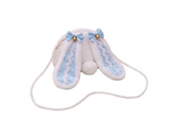 Mochila para Meninas Bonito Lolitas Coelho Ombro Mochila Crossbody Saco Brinquedos de Pelúcia Meninas Crianças Presente Azul Céu