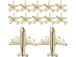 Tachinhas De Metal Em Formato Avião Para Quadros Cortiça, Ultechnovo, 24 Peças, Design Original E Durável, Efeito