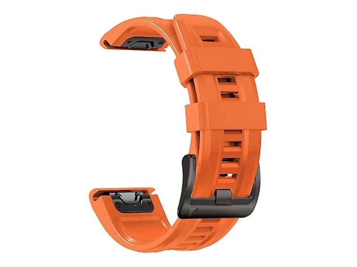 Lurelia Pulseira De Silicone Laranja, Compatível Com Garmin Fenix 5 Plus 22 Mm, Acabamento Moderno