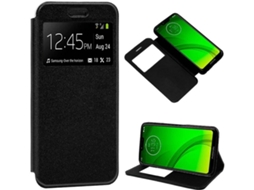 Capa Motorola Moto G7, G7 Plus COOL Flip Preto