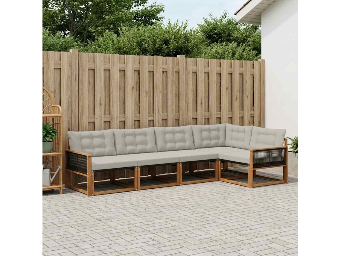 Vidaxl Conjunto De Sofás Para Exterior 5 Unid.