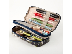 * Estojo Multifuncional para Lápis, Bolsa Escolar com 2 Camadas* BRILVIBERA