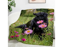 Manta para Cães de Caça Margarida 150x200 Cm Multifuncional Macia Confortável em Flanela Ideal Cama Escritório