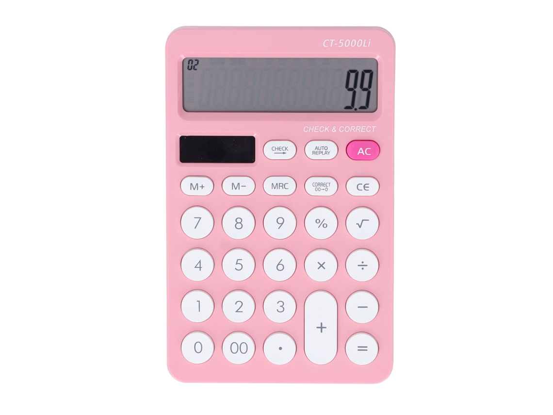 Calculadora Laxiscreed Com Energia Solar E Bateria, Ideal Para Estudantes E Ambientes De Trabalho