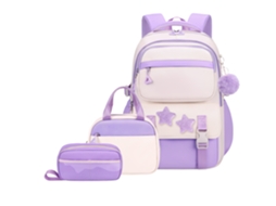 Mochila Escolar Infantil Com Bolsa Térmica Lancheira E Estojo