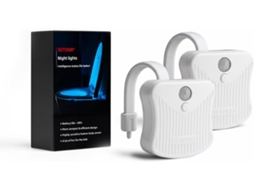 Conjunto De 2 Luzes Noturnas Para Vaso Sanitário Com Sensor Movimento,