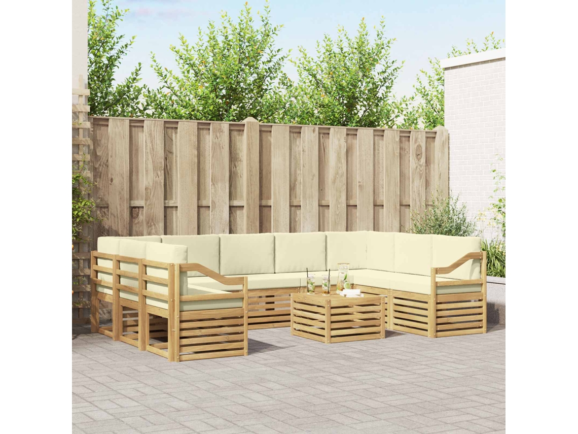 Vidaxl Conjunto De Sofás Para Exterior 10 Unid.