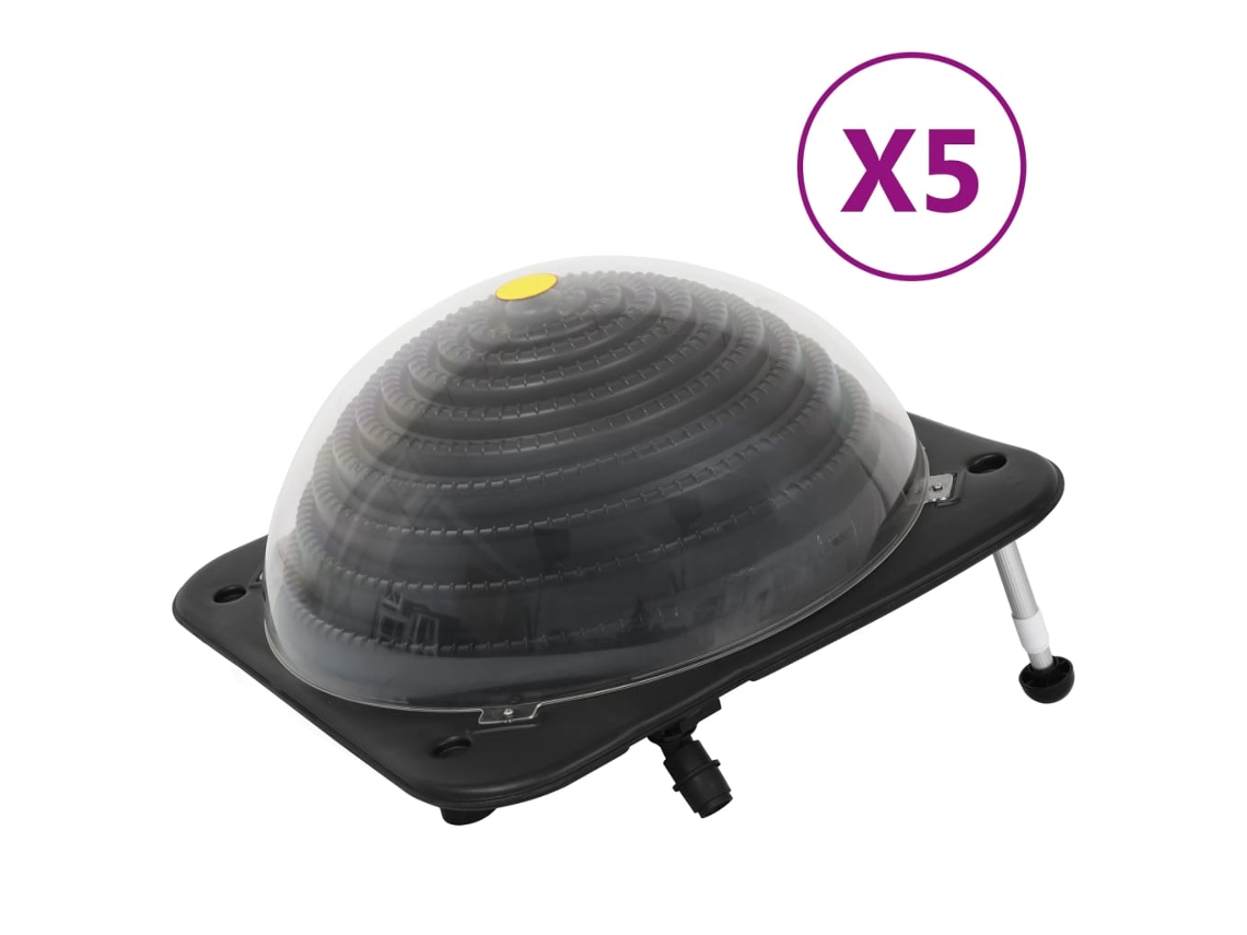 Vidaxl Aquecedores Solares De Piscina 5 Pcs 75x75x36 Cm Alumínio Pead