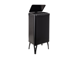 Caixote Do Lixo Inteligente de 50L WELLHOME com Abertura Automática e Contato Manual Preto 35 5X26X83 5Cm
