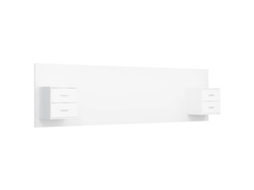 Bed Headboard With Cabinet, Bed Headboards With Cabinets Vidaxl Branco Madeira Processada (n/a)