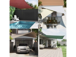 Vidaxl Vela De Sombra Solar 2 X 2 M 100% Poliéster Oxford Quadrado