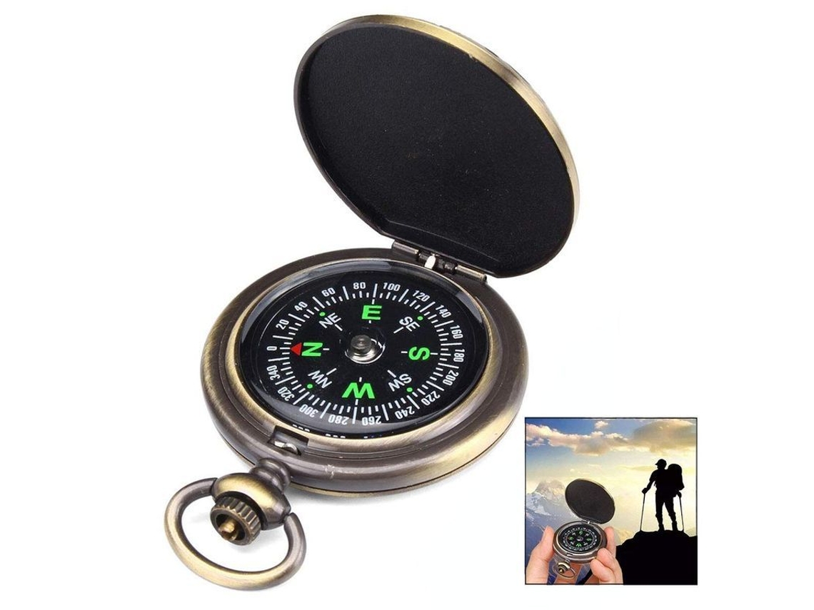 Brújula De Bolso Para Viagens, Acampamento, Caminhada E Exploração Ao Ar Livre