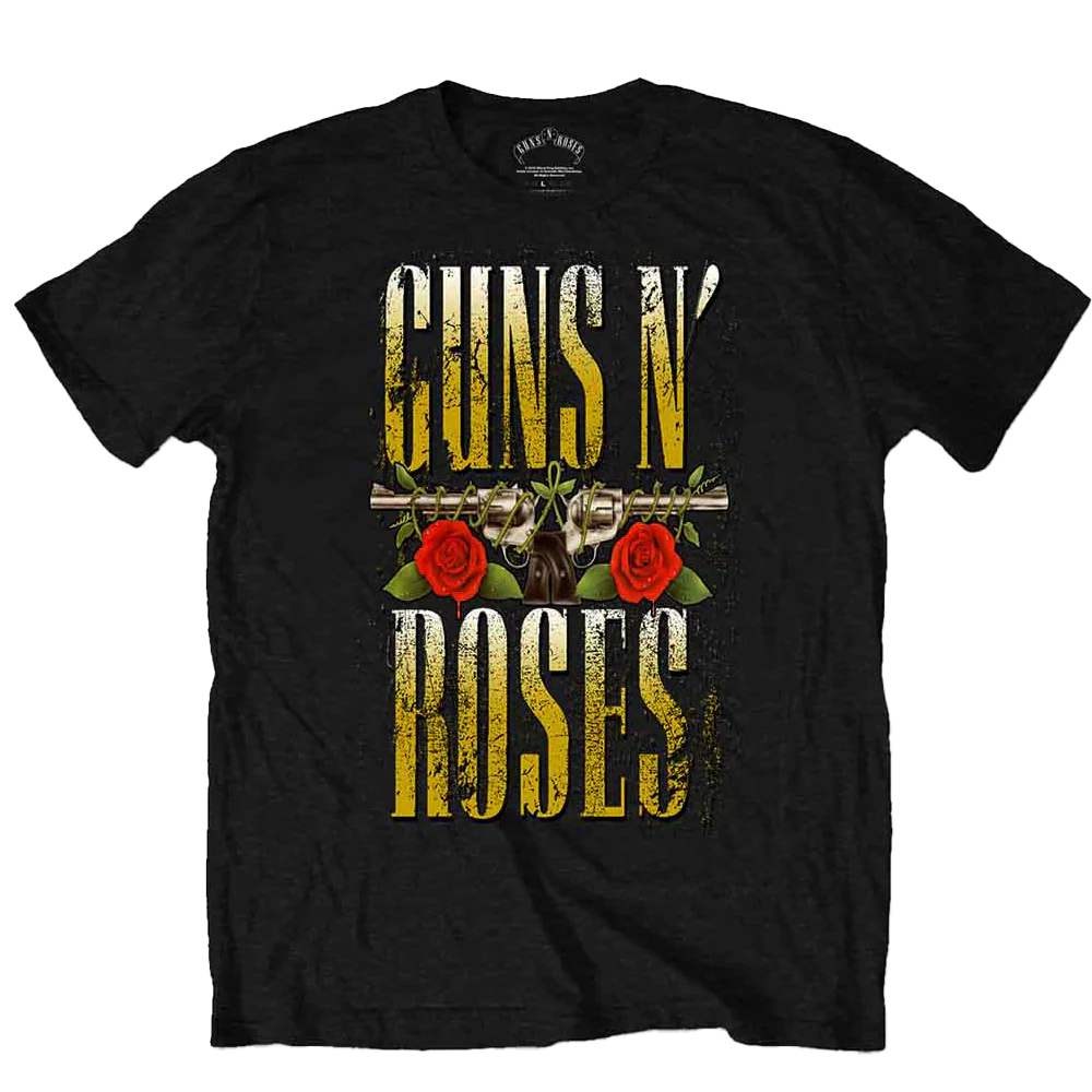 Guns N' Roses Big Guns T-shirt Unisex Rockinstone Size:xl