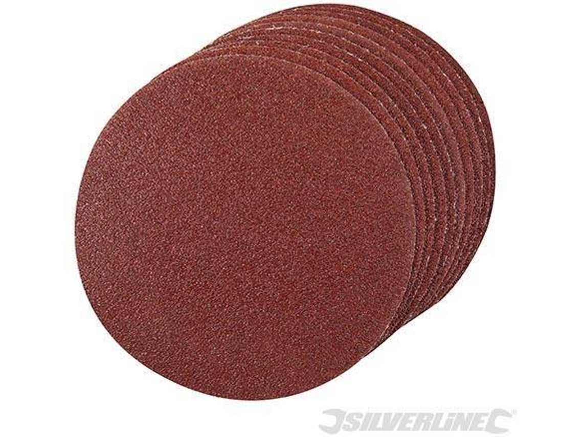 Conjunto de Discos de Lixa Autoaderentes SILVERLINE 689244 - 10 peças