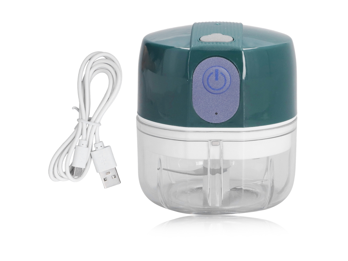 Amassador Elétrico de Alho Mini sem Fio 100ml com Bateria USB, Aço Inoxidável | S/MARCA