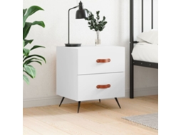 Vidaxl Mesa De Cabeceira 40x35x47,5 Cm Derivados De Madeira Branco