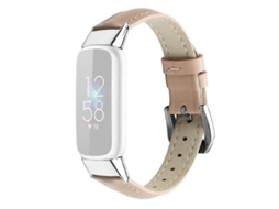 Pulseira de substituição para relógio inteligente em couro legítimo, tamanho P, compatível com Fitbit Luxe/Fitbit Luxe Special Edition Ly Ebike