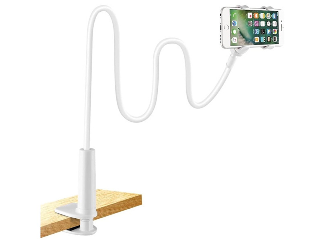 Suporte De Celular Para Cama, Com Braço Flexível E Longo Com Rotação De 360°.