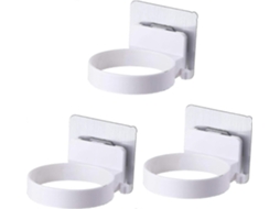 Suporte de Parede para Secador Cabelo T 3pcs, Cabelo, Prateleira Ca Belo com Ventosa Autoadesiv GOKOCO