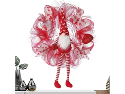Guirlanda Namorados Decoração Sazonal 55cm Decorativa Festas Casais Casamento Lareira Parede Janela Escritório GOKOCO