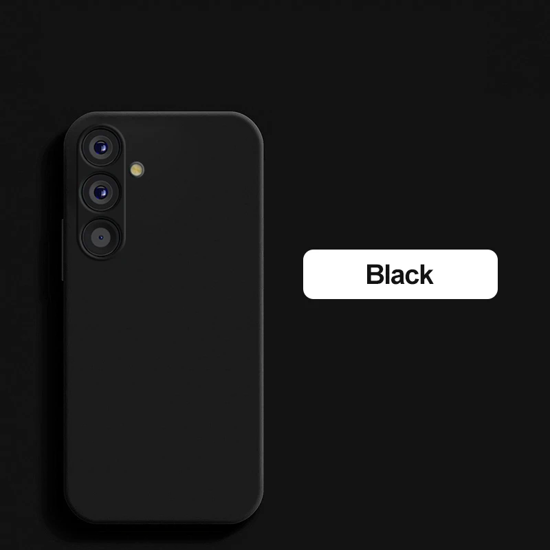 Capa De Silicone Líquido Para Câmera Samsung (preta Galaxy S25 Plus)
